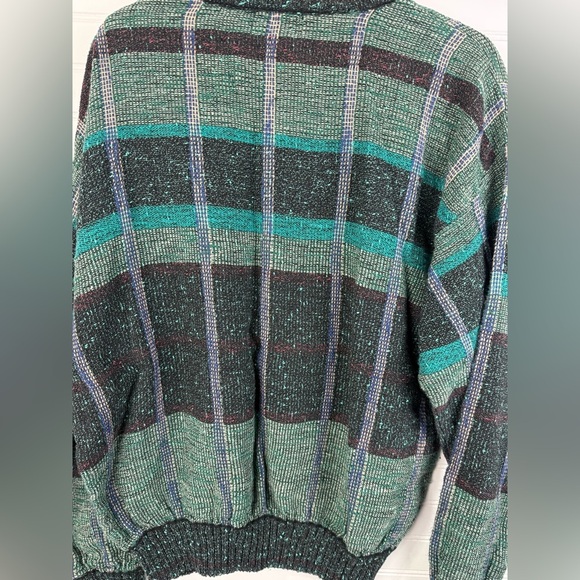 Tony Lambert vintage 90’s distressed look grandpa sweater. Size XL - Picture 5 of 6